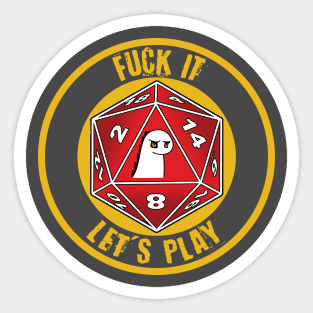 Let's Play! (Uncensored) - Dumbgeons & Dragons Sticker